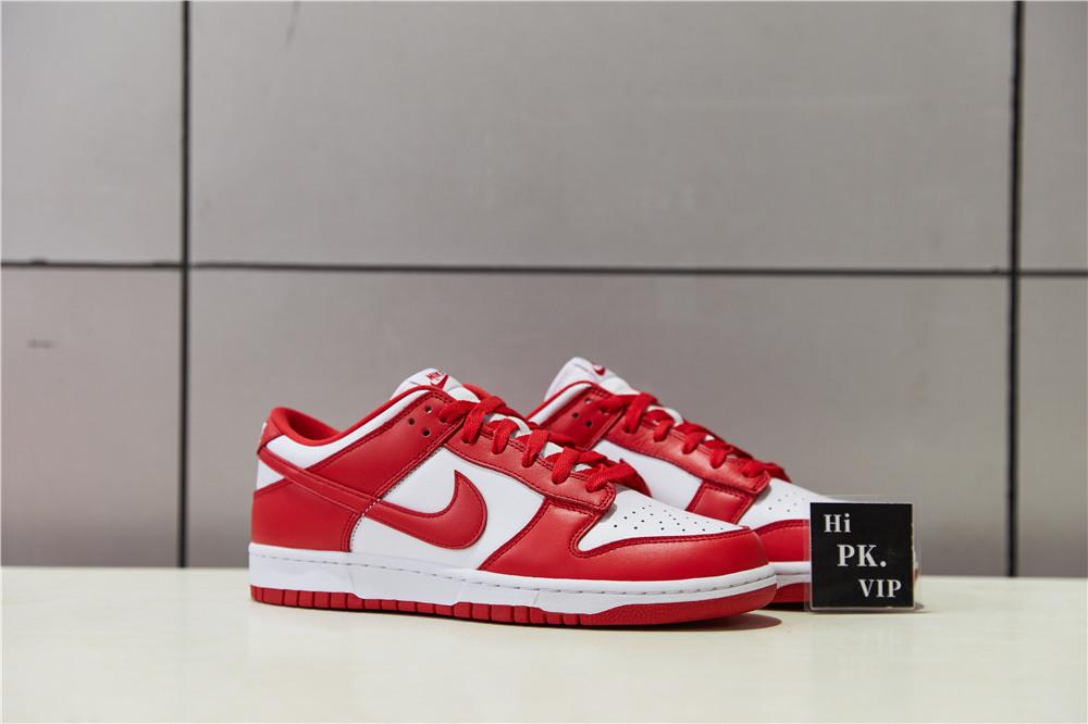 PK GOD Nike Dunk Low University Red Retail Materials Ready to Ship